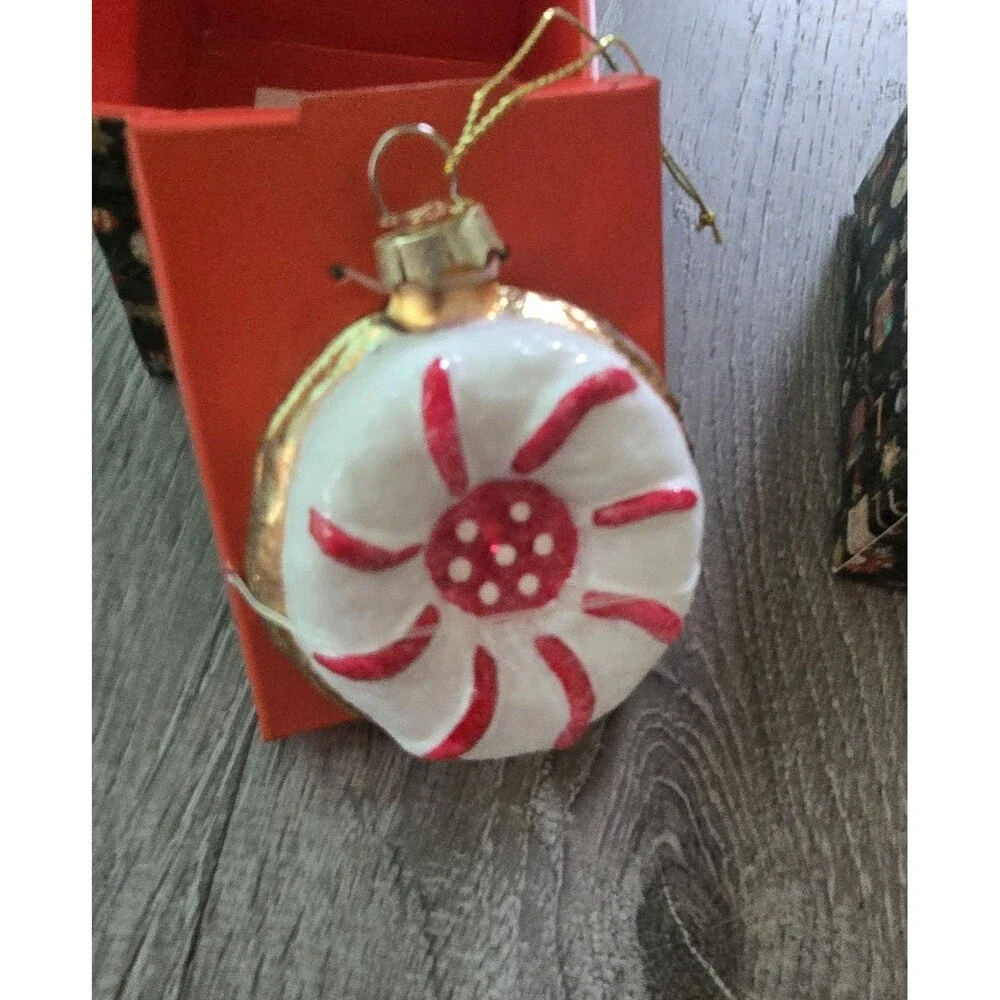 John Derian Target Striped Cookie Glass Christmas Ornament 2025 Limited Edition